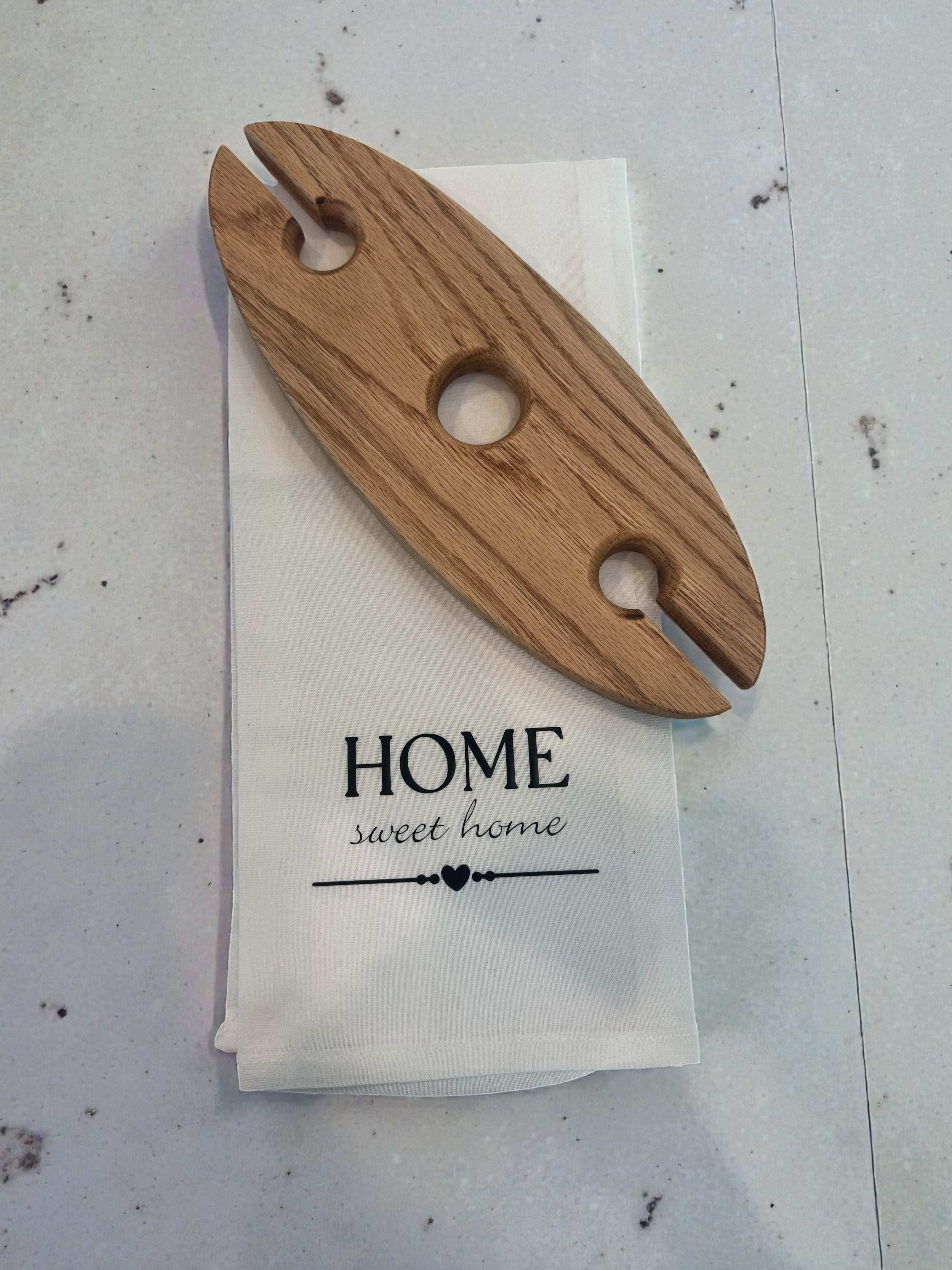 Wine Holder and Tea Towel